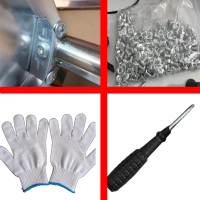 DX-1-2000-4000 Stainless steel racks with exclusive connectors and mounting tools