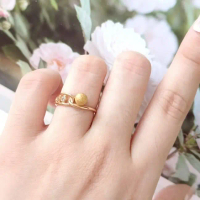 Cincin wanita bola doff permata