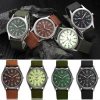 Military Army Mens Date Canvas Strap Analog Quartz Sport Wrist Watch Gift Men's calendar quartz watch
