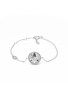 Millenne Millennia 2000 Sun Cubic Zirconia White Gold Bracelet with 925 Sterling Silver