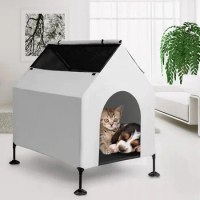 House for Small Dogs Outside &amp;,Waterproof Dog House For Indoor &amp; Outdoor Use, Portable Pet House With Powerful Anti-Slip Feet