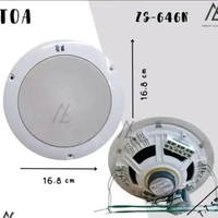 TOA ZS-648R Ceiling Speaker [6 Watt] Putih