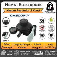 (COD) GASCOMP Regulator + Nanometer Superlock 2 Kunci Tekanan Stabil Aman & Hemat Gas
