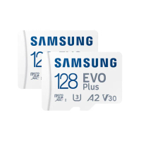二入組【SAMSUNG 三星】EVO Plus microSDXC U3 A2 V30 128GB記憶卡 公司貨(2024新版 讀取最高160MB/s)