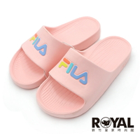 【領券滿額折~】 Fila Sleek Slide 1 粉紅 藍 經典 休閒 防水 輕量 涼拖鞋 拖鞋 女款 NO.H3978【 4-S355W-559】