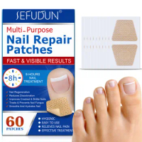 60pcs Toenail Stickers Extra Strength Nail Repair Strips for Brittle Peeling Breaking Thin Nails
