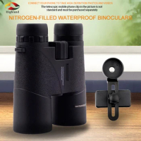 10X42 Night Vision Micro-Light Nitrogen Filled Waterproof Binoculars Green Film Binoculars Hunting Bird Watching Binoculars