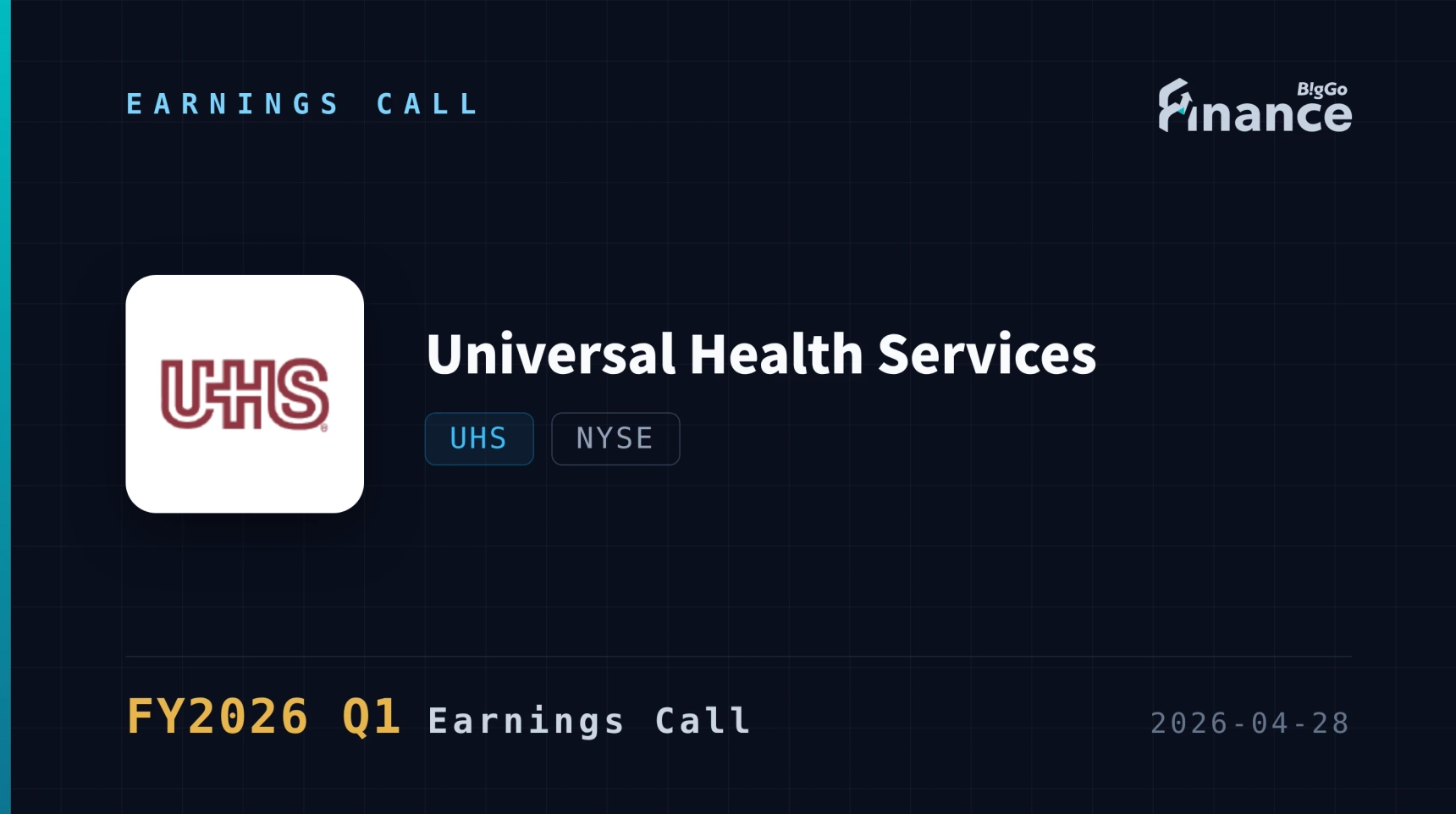 [UHS Q1 2026 Earnings Call] UHS Beats Q1 Estimates with 16.1% EPS ...