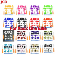 JCD New Replacement Bumper LB RB Trigger Buttons Parts For Xbox One Elite S Controller Game Accessories w/ T8 T6 Screwdriver