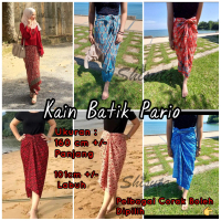 Kain Batik Pario Borneo Asli Sarawak Skirt Lilit Pario Viral Muslimah Dress Batik Sarung Ikat Lilit 