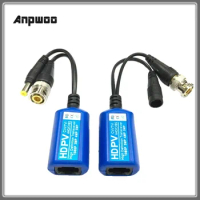 For 2MP 3MP 4MP Anpwoo 215PV 200M Range For HD CVI/AHD/TVI Twisted BNC CCTV Passive Transceivers Cat5 CCTV UTP Video Balun IPC