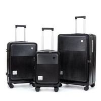 多功能拉桿箱前開蓋拉鍊行李箱萬向輪旅行箱