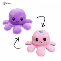 Istana Boneka Boneka Gurita Octopus Pink Purple Bolak Balik Istana Boneka