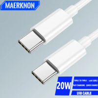 PD 20W USB C to Type C Cable For Xiaomi Redmi Huawei Samgsung Fast Charging Cable 1m/1.5m/2m Mobile Phone Data Cord Charge Cable