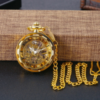 懷錶 懷表 金色機械懷錶 車輪子 大號機械毛衣掛錶 鏤空大花針鐘錶 8930