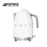 【SMEG】義大利控溫式大容量1.7L電熱水壺-珍珠白_KLF04WHUS
