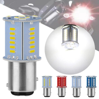 แฟลชไฟท้ายรถจักรยานยนต์, 1157 LED สัญญาณแฟลช, 1 ชิ้น, หลอดเบรค 30SMD BAY15D กะพริบ, H5B6