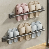 浴室拖鞋架免打孔衛生間置物架鞋子墻面收納廁所壁掛鞋架瀝水架子