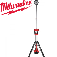 【Milwaukee 美沃奇】18V鋰電LED三腳工作燈-單主機-不包含充電器與電池(M18SAL-0)