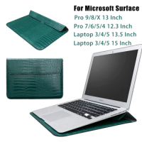 Laptop Sleeve Case for Microsoft Surface Pro 7 Plus 12.3 Inch Pro 7/6/5/4 Leather Notebook Sleeve Pouch Cover for Surface Pro 9