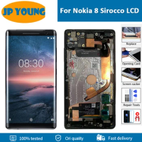 5.5"Original For Nokia 8 Sirocco Nokia N8 S LCD Display Touch Screen Digitizer Assembly For Nokia8 S