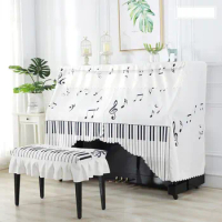 GoodTop Piano Cover Upright Top Cover High Quality Dustproof Cover Chair Cover Luxury Elegant Cute Piano Full Cover
