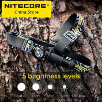 Original NITECORE HC33 Headlamp Bright Multi-purpose Outdoor Headlights 1800 Lumens Trekking Trail Running Portable Flashlight