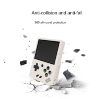 Fall Prevention Game Console Protective Case Silicone Sweatproof Storage Box Solid Color Waterproof for Miyoo Mini Plus