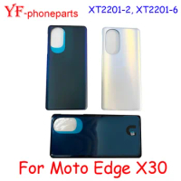 AAAA Quality 6.7" Inch For 10PCS Motorola Moto Edge X30 XT2201-2 XT2201-6 Back Battery Cover Housing Case Repair Parts