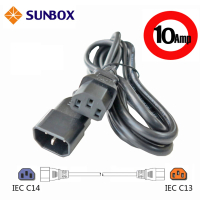 【SUNBOX 慧光】IEC C13插座轉C14插頭 1.8米10A電源線(1.8M C13/C14-10A)
