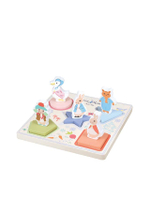 ของเล่นจัดเรียงรูปทรง 3D Puzzle Wooden หลากสี