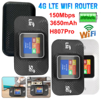 H807Pro 4G Lte WIFI Router with Sim Card Slot Unlock Modem 3650mAh 150Mbps Mobile WiFi Router Hotspot Pocket WIFI Router
