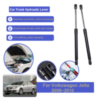 Car Front Hydraulic Rods For Volkswagen VW Jetta MK5 Bora Vento 2006~2010 Front Hood Shock Bars Supportings Set Auto Accessories