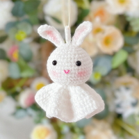 小兔子晴天娃娃diy手工鉤針編織材料包玩偶鉤織掛件成品送女朋友