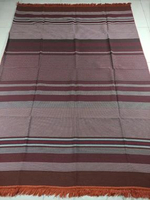 Hambal Tikar Karpet Sprei Selimut Rajut Besar Jumbo Tebal 170X240 Alas Lantai Rumbai COKLAT