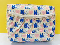 【震撼精品百貨】Gaspard et Lisa 麗莎和卡斯柏 化妝包/收納袋-米#95442 震撼日式精品百貨