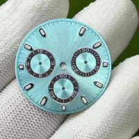 High Quality Ice Blue Watch Dial For Daytona 116506-0001 Fits to 4130 Movement, Watch Aftermarket Replacemnt Parts