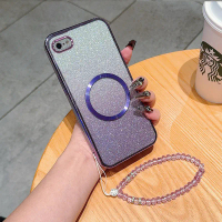 Sarung Telefon, Casing iPhone 6, 6s Plus, 7, 8 SE, CXSL, Serbuk Berkilauan, Cangkang Lembut Silikon 