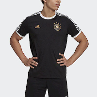 Adidas DFB DNA 3S TEE HF4065 男 足球衣 短袖 上衣 德國國家隊 亞洲版 棉質 黑白