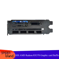 5pcs Bracket for HIS AMD Radeon RX 570 RX570 RX580 RX470 RX480 Graphic Card 12cm 3 * DP + Video card Baffle