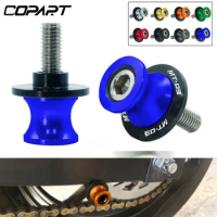 For YAMAHA MT03 MT-03 MT 03 All Years 6/8/10mm Motorcycle Accessories Swing armSliders Spools CNC Swing Arm Stand Screw Paddock