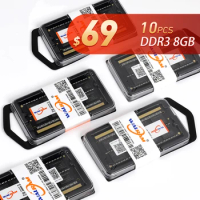 WALRAM 10pcs DDR3 DDR3L 8gb 4gb 16gb Ram Notebook 1333 1600 1866MHz Memoria ram ddr4 2133 2400 2666 3200MHz Laptop Memory