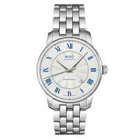 MIDO美度 官方授權 BARONCELLI永恆系列 典雅羅馬機械腕錶 母親節 禮物 38mm/ M86004211