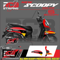 Sticker Striping variasi list SCOOPY 2020 2021 2022 Semi Full Variasi Racing - RCB