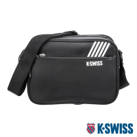 K-SWISS Shoulder Bag運動斜背包-黑