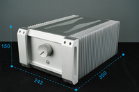 【清風工作室】單聲道功放箱Nbz20兩側散熱鋁機箱 批量訂制