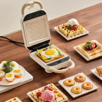 220V Electric Sandwich Machine Non-stick Waffle Maker Toaster Multifunctional Breakfast Machine Takoyaki Donut Toast Machine