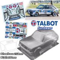 1/10 RC Rally PC Body Shell Talbot Sunbeam 258mm Wheelbase 190mm width for 1/10 Rally LC PTG HSP 94170 TAMIYA TT02 XV01 SNRC DT2