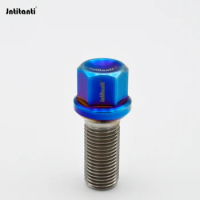 Jntitanti Gr5 titanium wheel hub bolt screws M14*1.5*28mm for VW Audi Skoda etc