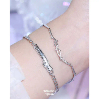 สร้อยข้อมือคู่เงินแท้  Ever  ส่งฟรี EMS ! [T4-2]